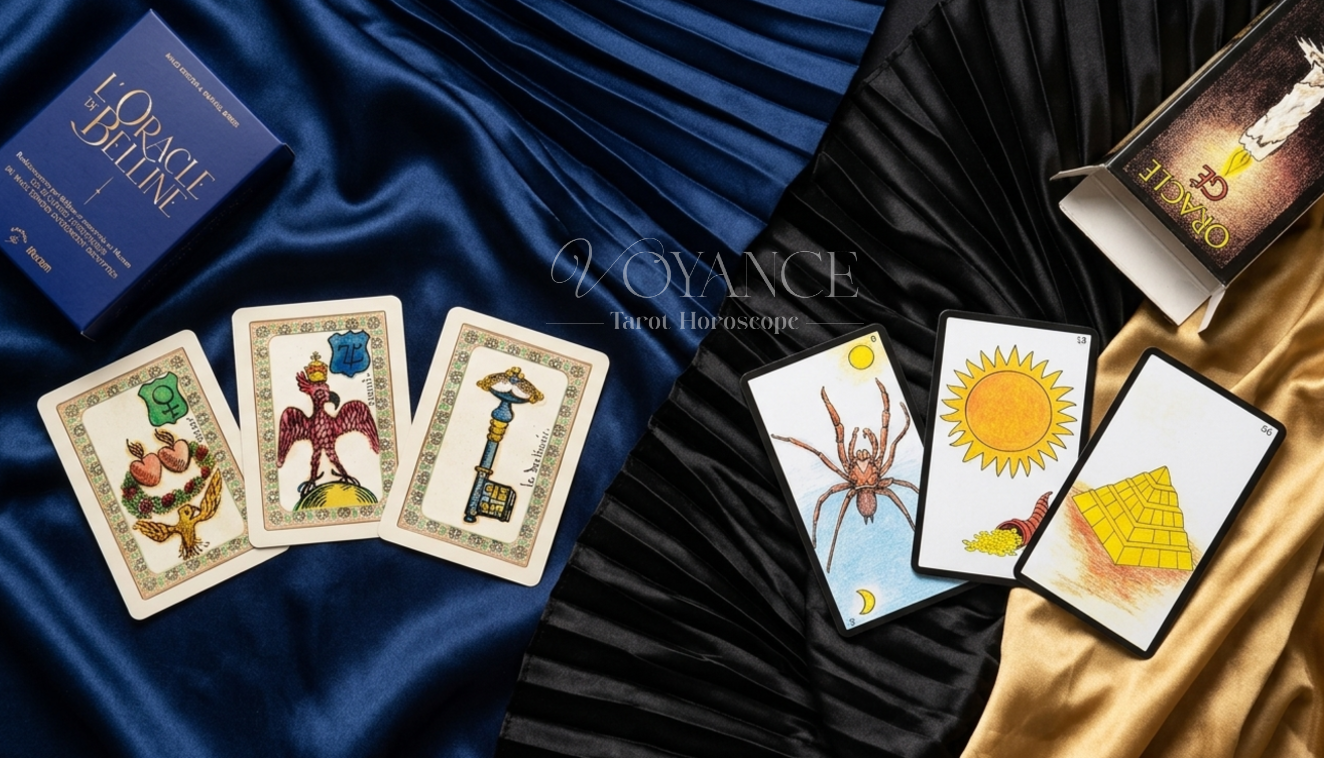 Oracle divinatoire pour l'amour — cartes de l'Oracle Bélline et Oracle G