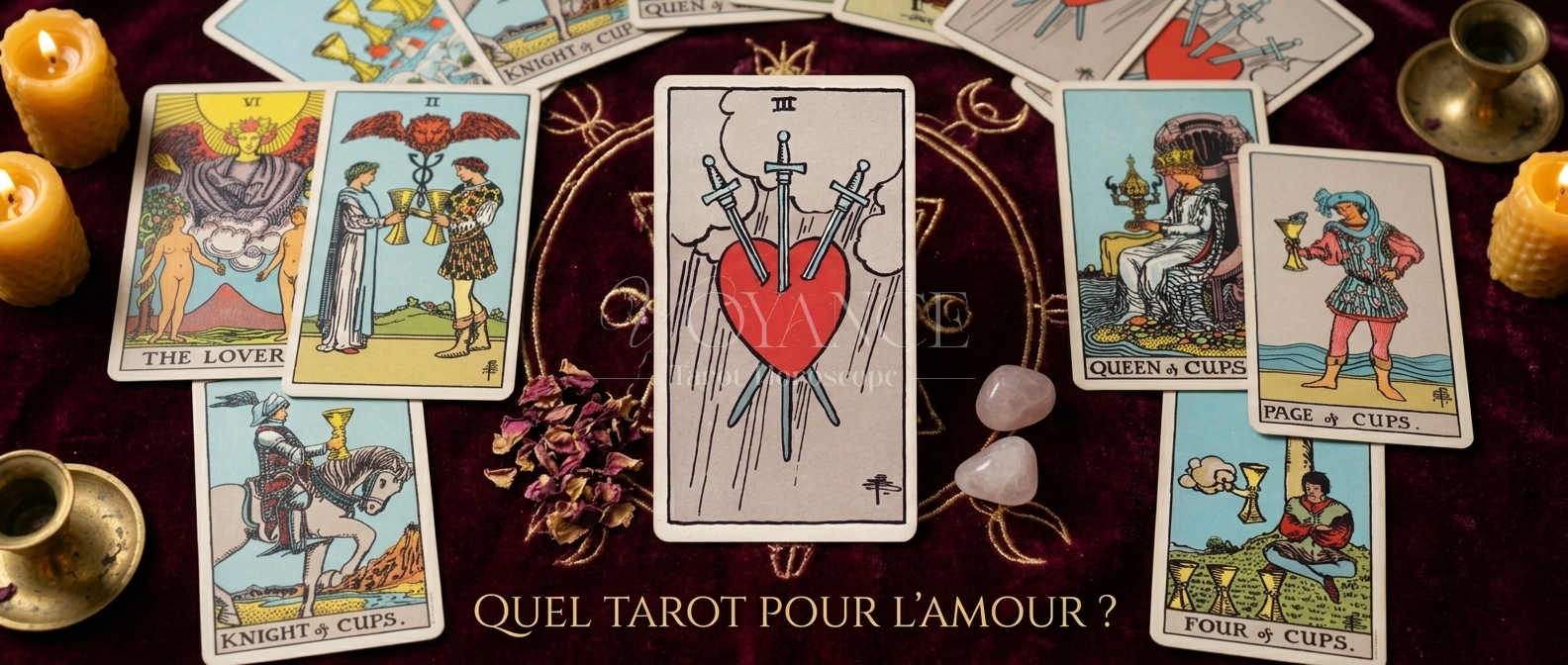 Quel tarot pour l'amour ? 5 Tirage de tarot pour l'amour — les cartes du cœur et des Coupes
