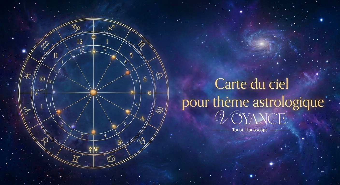 Carte du ciel pour theme astrologique