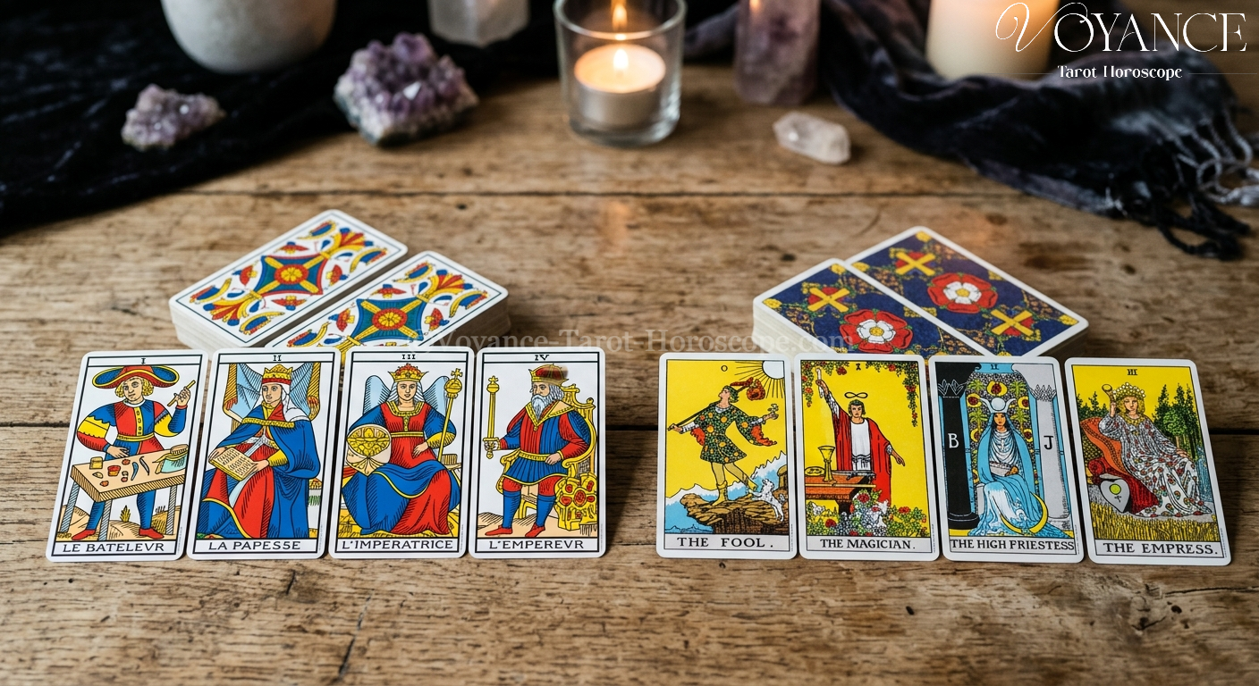 Tarot de Marseille ou Rider-Waite