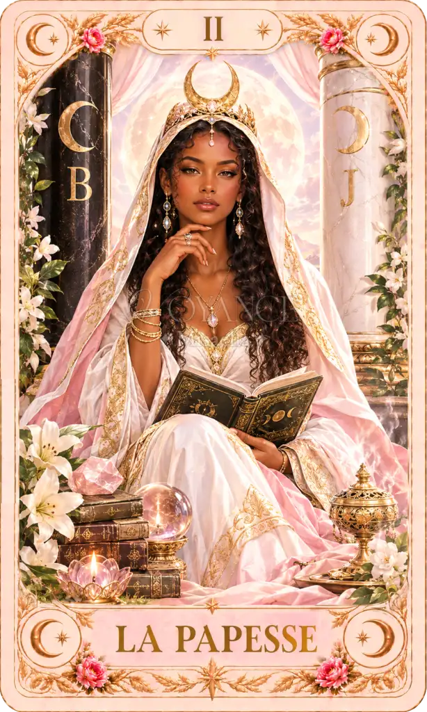 Tirage gratuit - Voyance Misaella 1 Carte Tarot La Papesse II Tirage gratuit en ligne Voyance