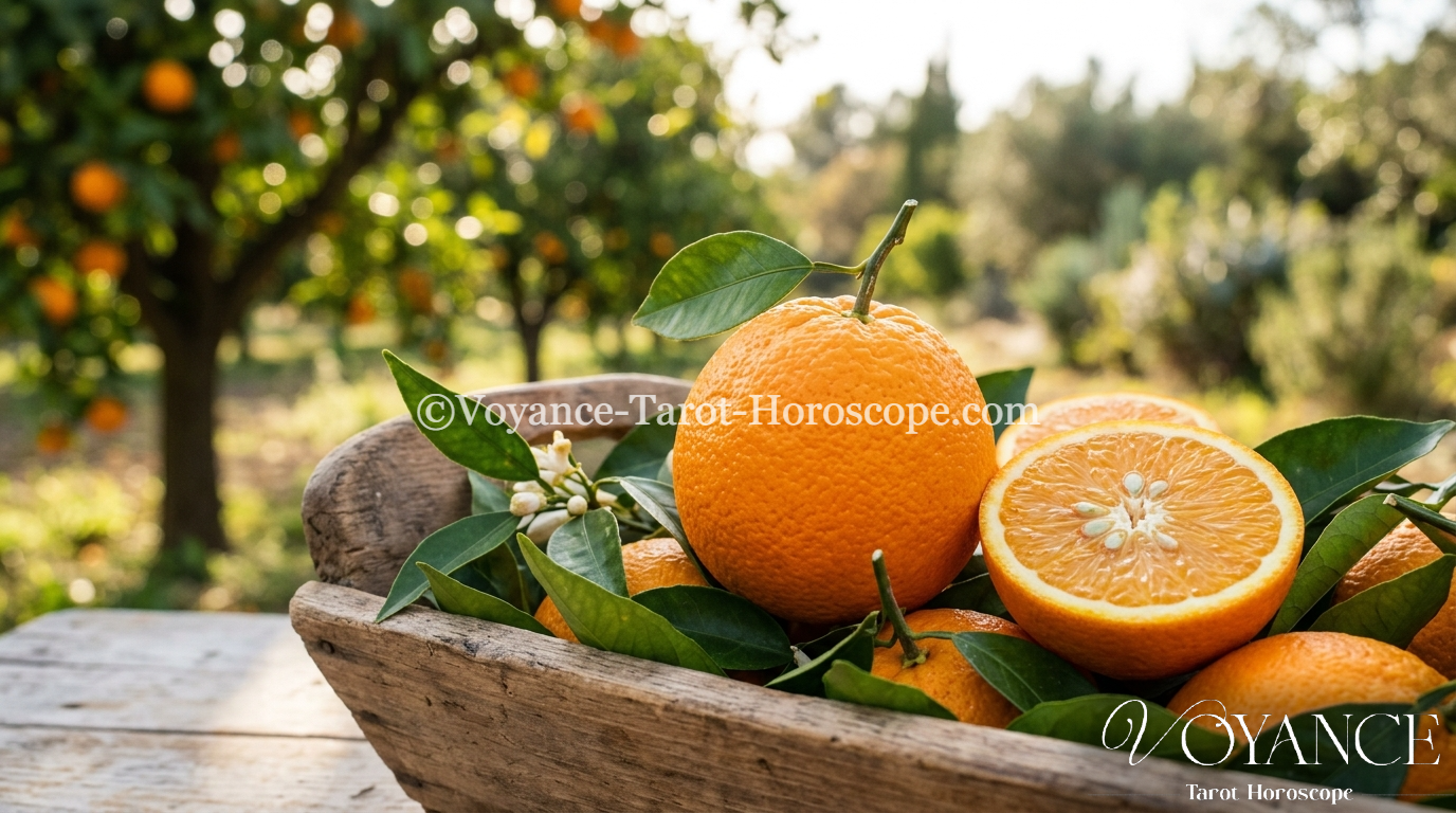 Blog de spiritualité 27 Les vertus ésotériques de l'orange : fruit solaire de la joie et de l'abondance, ses symboles, ses usages en magie verte et comment l'utiliser en rituel.