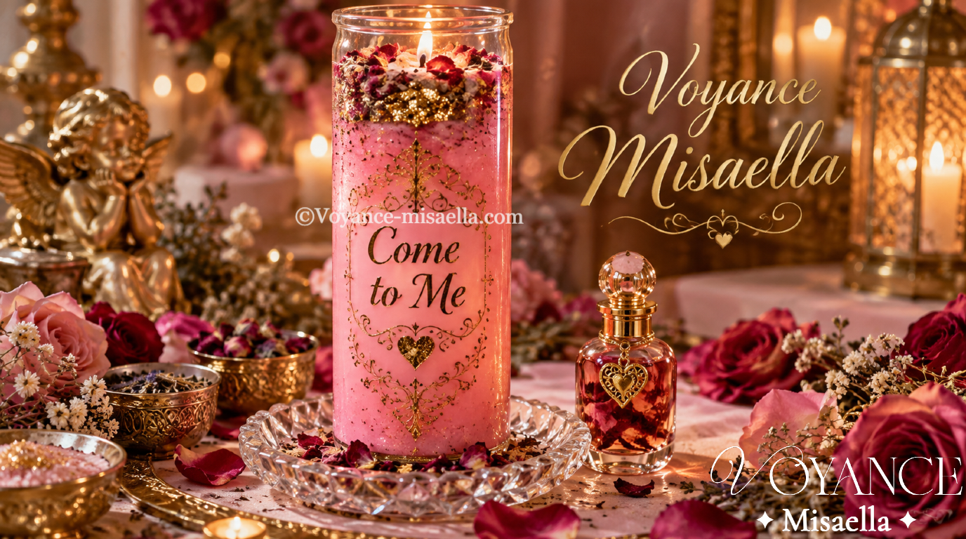 Bougie Come to Me : rituel, recettes et quand l’allumer