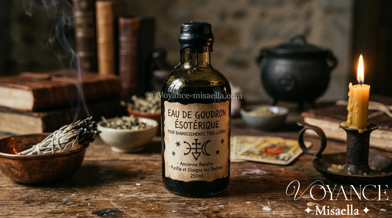 Eau de goudron : l&rsquo;eau du bannissement lourd en hoodoo