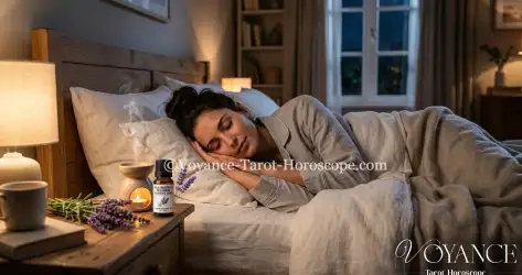 L'huile essentielle de lavande favorise le calme et le sommeil. Découvrez ses vertus apaisantes, comment l'utiliser le soir et les précautions à respecter.