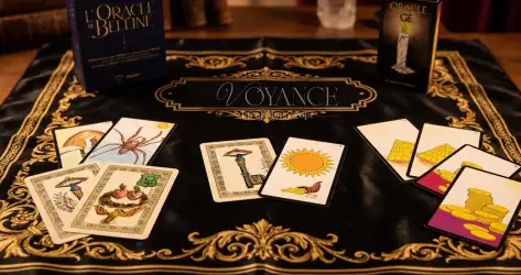 Oracle divinatoire pour l'amour — cartes de l'Oracle Bélline et Oracle G - Voyance Tarot Horoscope