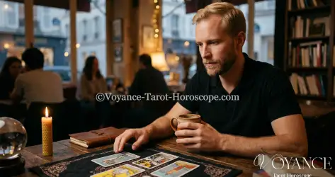 Malaise après un tirage de tarot ? Découvrez le rôle du transfert d'énergie, l'effet miroir des cartes difficiles et les projections, et comment retrouver le calme.